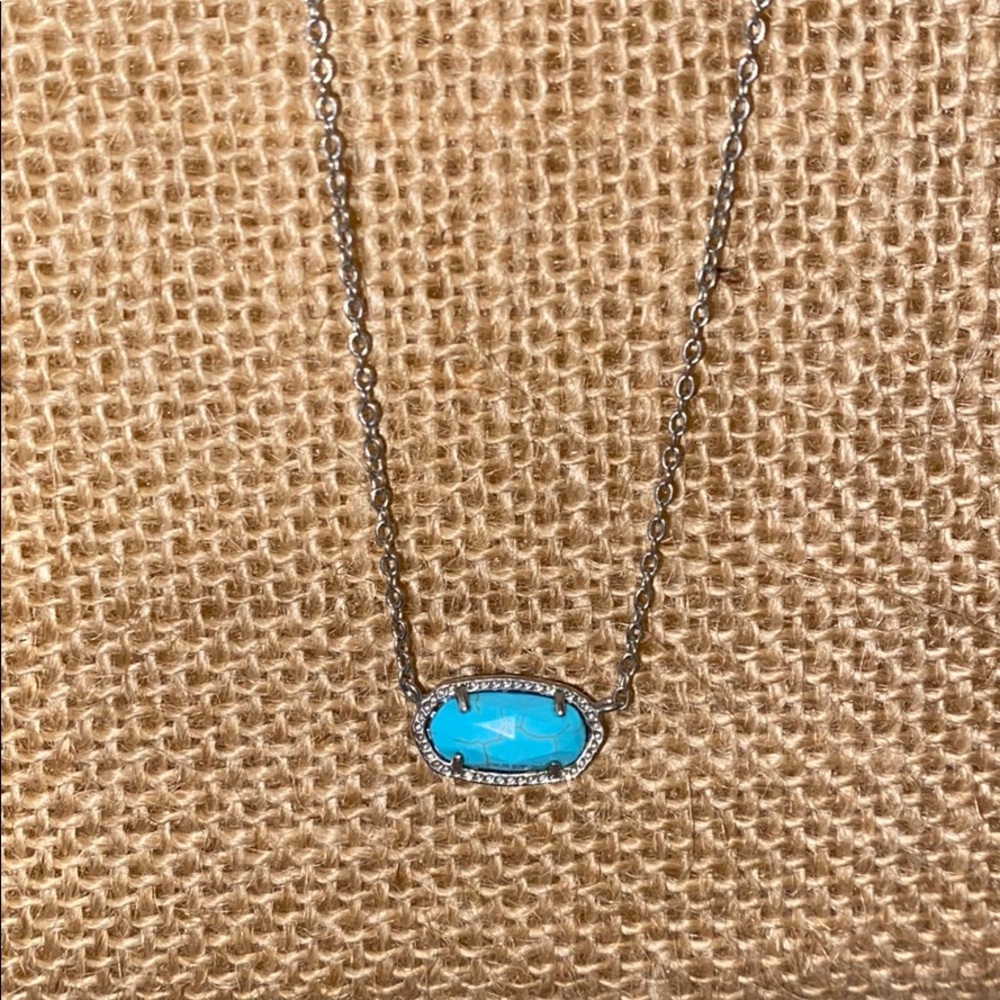 Kendra Scott blue turquoise necklace
